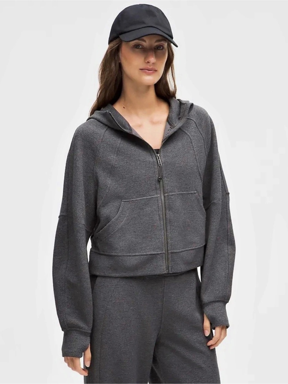 Lululemon Scuba Oversized Full-Zip Hoodie *Waffle Gray